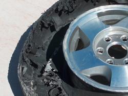 Wheel destroyed