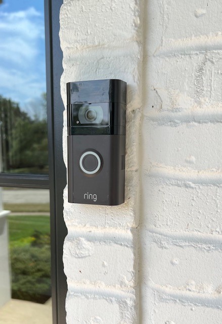 doorbell camera on house