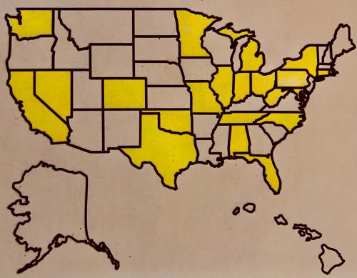 listeria outbreak map