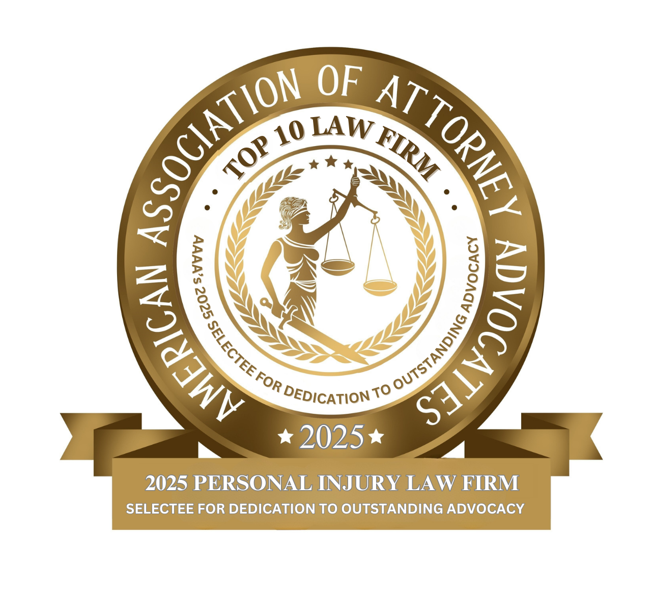 American Association of Attorney Advocates Top 10 Law Firm